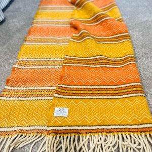 Vintage wool throw blanket